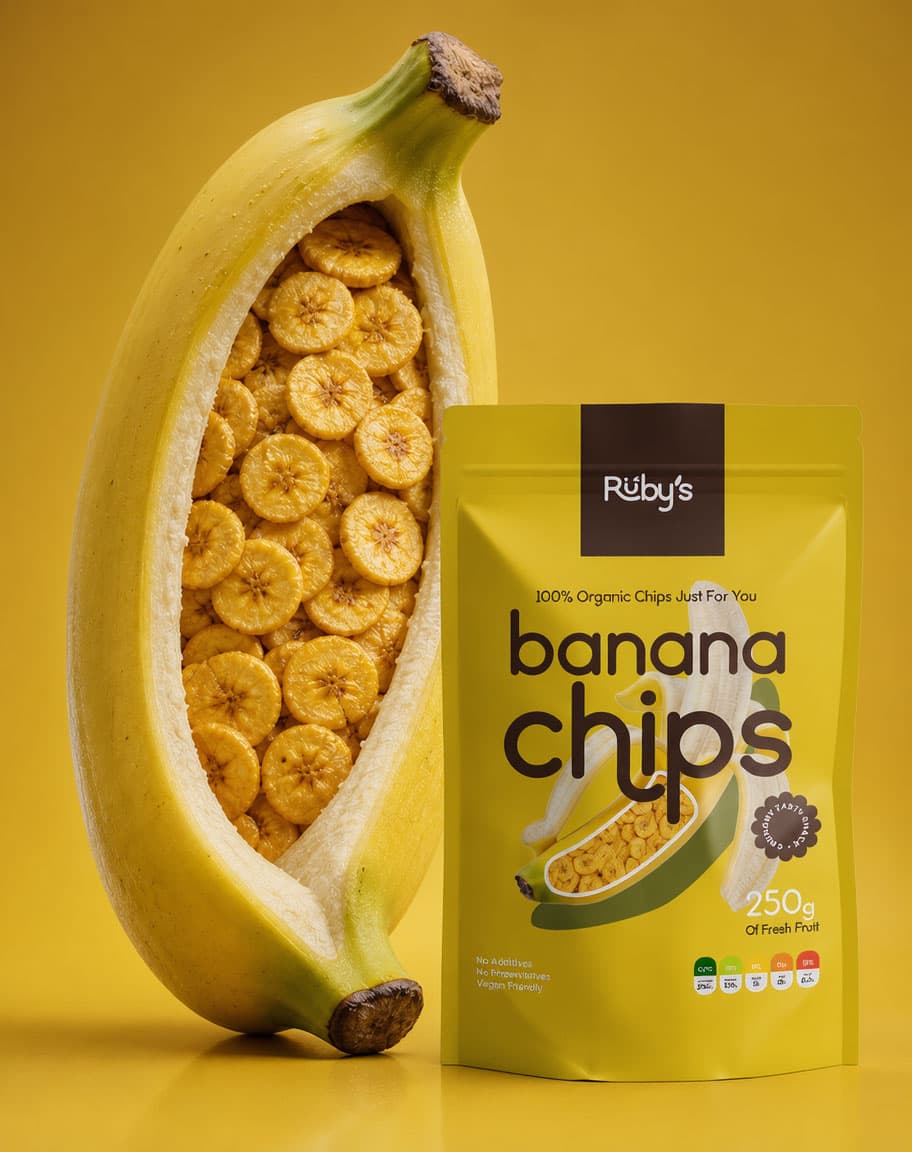 Banana chips, 250g